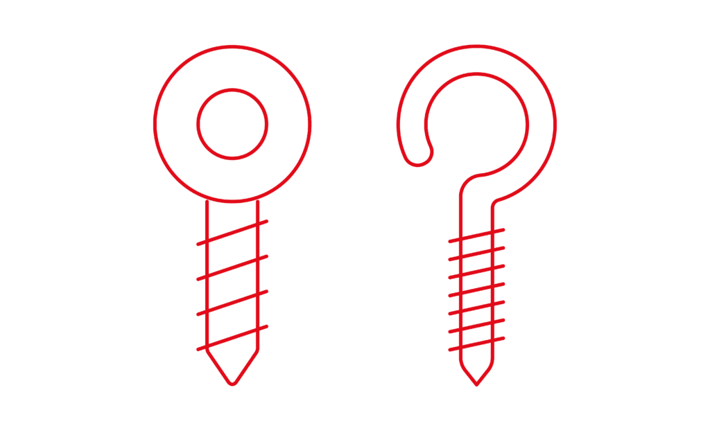 Eye Bolt for Installing a Swing, Installing a tree swing